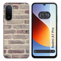 Funda Silicona para Xiaomi Redmi A7 Pro diseño Ladrillo...