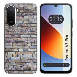 Funda Silicona para Xiaomi Redmi A7 Pro diseño Ladrillo...