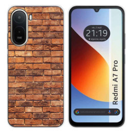 Funda Silicona para Xiaomi Redmi A7 Pro diseño Ladrillo...