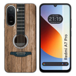 Funda Silicona para Xiaomi Redmi A7 Pro diseño Madera 11...