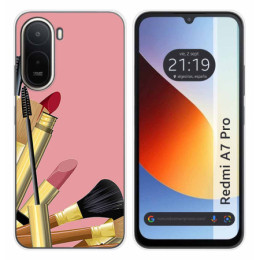 Funda Silicona para Xiaomi Redmi A7 Pro diseño Brochas...