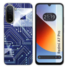 Funda Silicona para Xiaomi Redmi A7 Pro diseño Circuito...