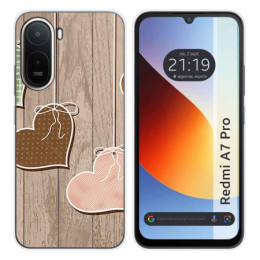 Funda Silicona para Xiaomi Redmi A7 Pro diseño Corazones...