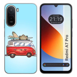 Funda Silicona para Xiaomi Redmi A7 Pro diseño Furgoneta...