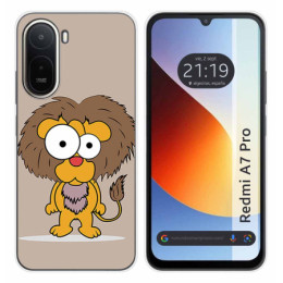 Funda Silicona para Xiaomi Redmi A7 Pro diseño Leon Dibujos