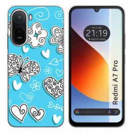 Funda Silicona para Xiaomi Redmi A7 Pro diseño Mariposas...