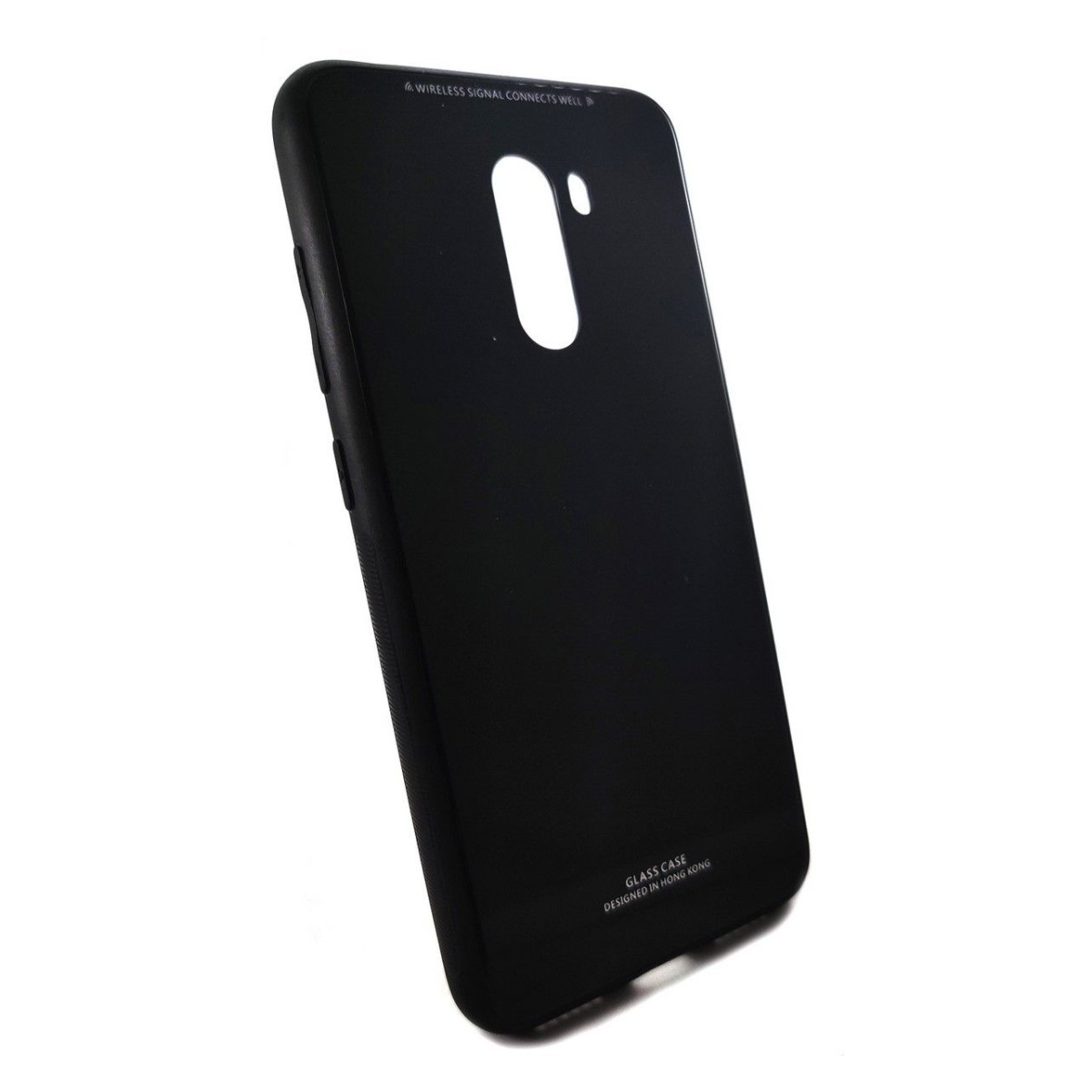 Funda Cristal Templado para Xiaomi Pocophone F1 Color Negra Glass