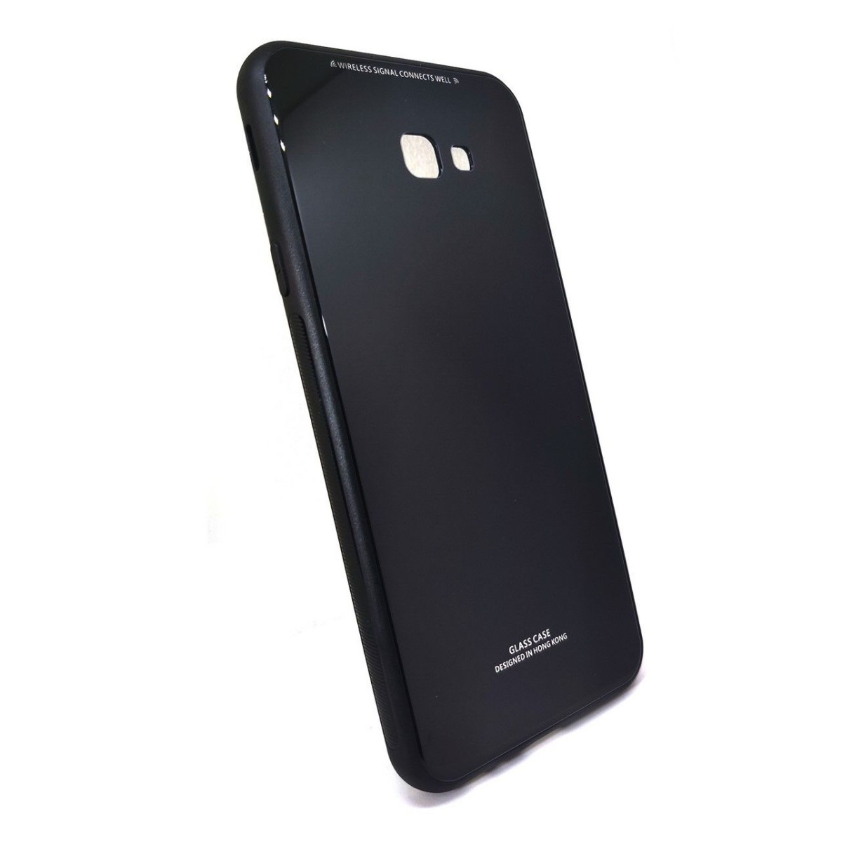 Funda Cristal Templado para Samsung Galaxy J4+ Plus Color Negra Glass