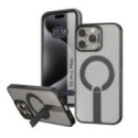 Funda para Iphone 15 Pro Max (6.7) con Disipación de Calor, Soporte Plegable y Anillo Magnético