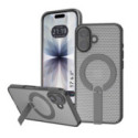 Funda para Iphone 17 (6.3) con Disipación de Calor, Soporte Plegable y Anillo Magnético