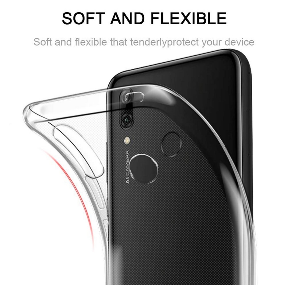 Funda Gel Tpu Fina Ultra-Thin 0,5mm Transparente para Huawei P Smart 2019 / Honor 10 Lite