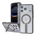 Funda para Iphone 17 Pro (6.3) con Disipación de Calor, Soporte Plegable y Anillo Magnético