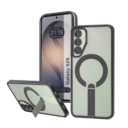 Funda para Samsung Galaxy S26 5G con Disipación de Calor, Soporte Plegable y Anillo Magnético