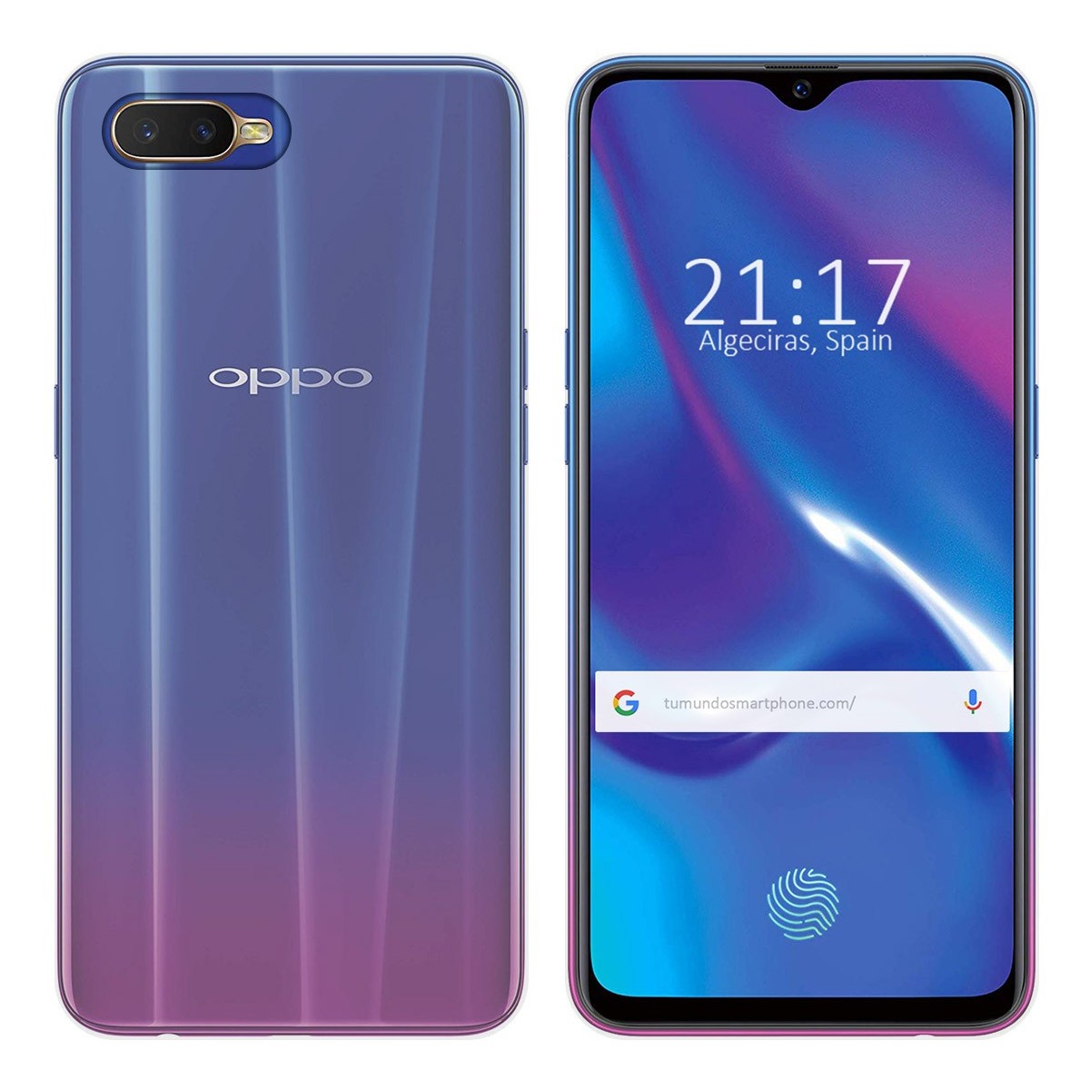 Funda Gel Tpu Fina Ultra-Thin 0,5mm Transparente para Oppo RX17 Neo