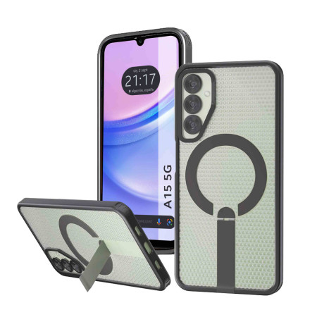 Funda para Samsung Galaxy A15 4G / 5G con Disipación de Calor, Soporte Plegable y Anillo Magnético