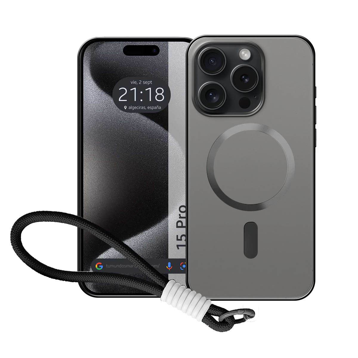 Funda Magnética para Iphone 15 Pro (6.1)...