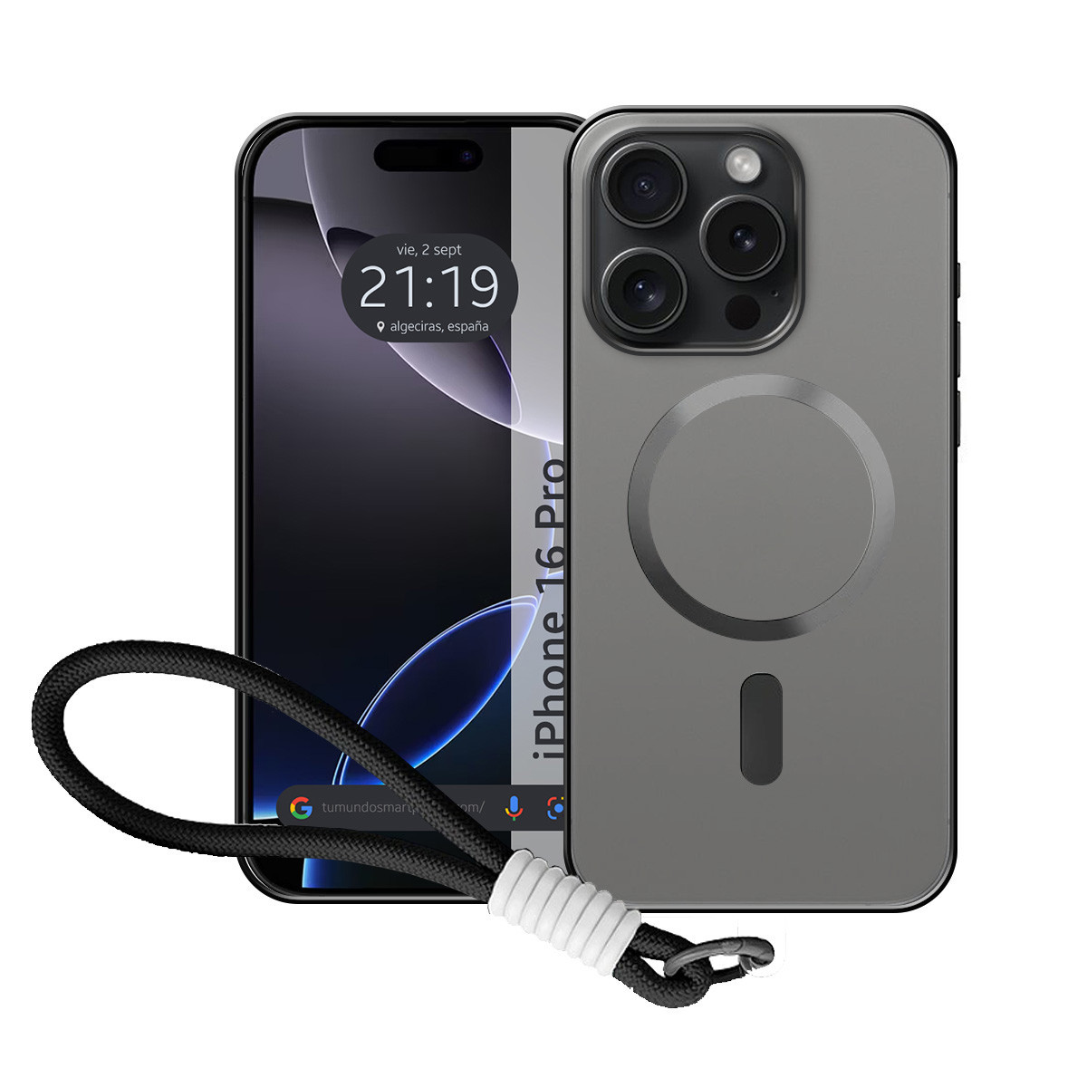 Funda Magnética para Iphone 16 Pro (6.3)...