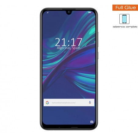 Protector Cristal Templado Completo 5D Full Glue Negro para Huawei P Smart 2019 / Honor 10 Lite Vidrio