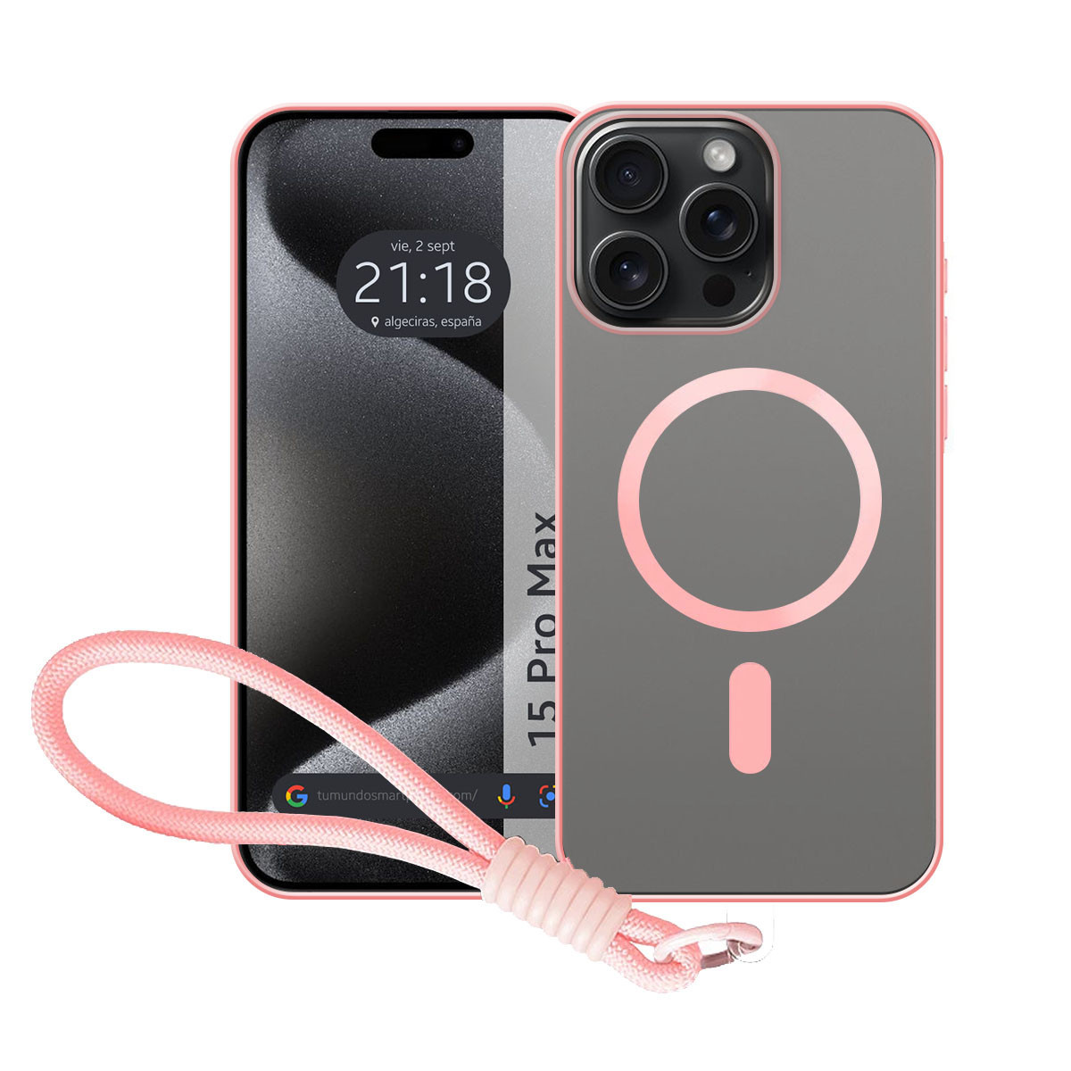 Funda Magnética para Iphone 15 Pro Max (6.7)...