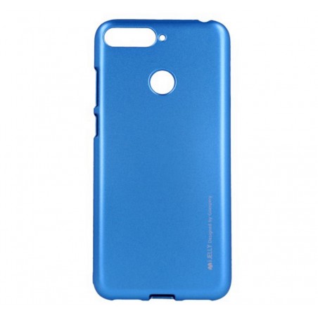Funda Gel Tpu Mercury i-Jelly Metal para Huawei Honor 7A / Y6 2018 color Azul