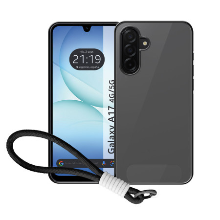 Funda para Samsung Galaxy A17 4G / 5G con Borde Negro y Correa