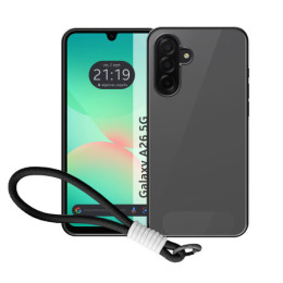 Funda para Samsung Galaxy A26 5G con Borde Negro y Correa