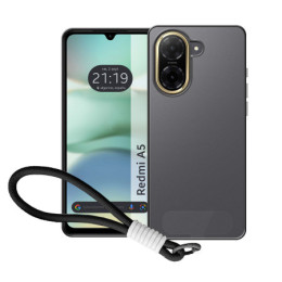 Funda para Xiaomi Redmi A5 con Borde Negro y Correa