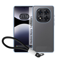 Funda para Xiaomi Redmi Note 14 Pro 4G con Borde Negro y...