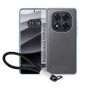 Funda para Xiaomi Redmi Note 14 Pro 5G con Borde Negro y Correa