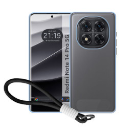 Funda para Xiaomi Redmi Note 14 Pro 5G con Borde Negro y...