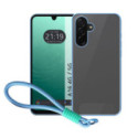 Funda para Samsung Galaxy A16 4G / 5G con Borde Azul y Correa