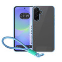Funda para Samsung Galaxy A37 5G con Borde Azul y Correa