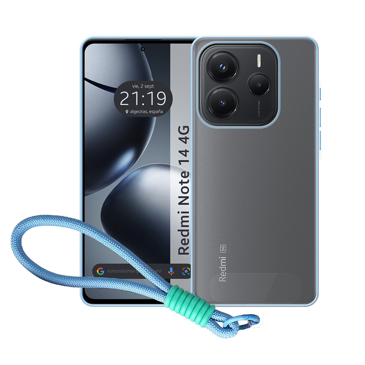 Funda para Xiaomi Redmi Note 14 5G con Borde...