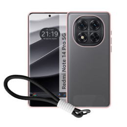 Funda para Xiaomi Redmi Note 14 Pro 5G con Borde Azul y...