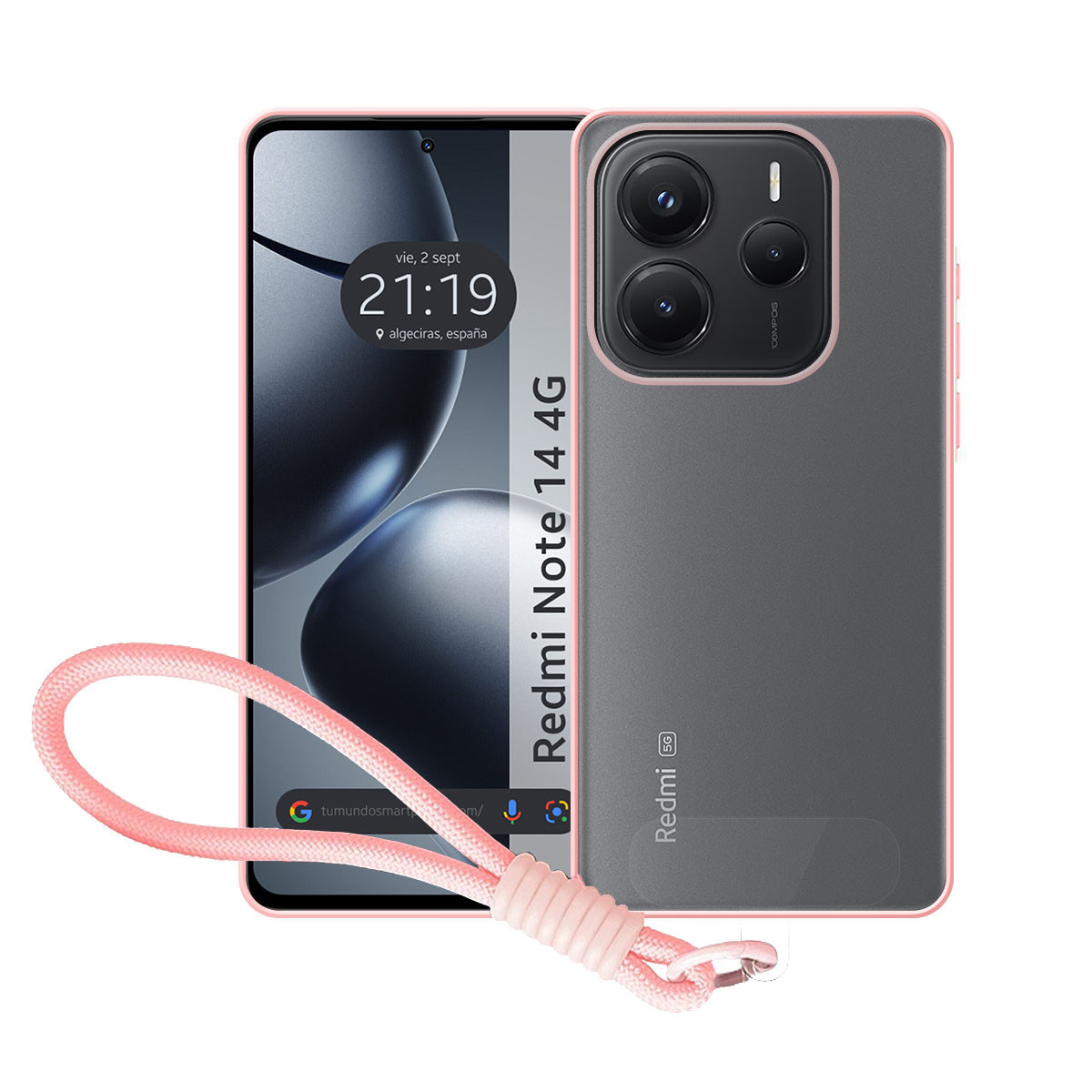 Funda para Xiaomi Redmi Note 14 5G con Borde...