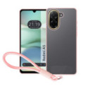 Funda para Xiaomi Redmi A5 con Borde Rosa y Correa