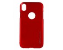 Funda Gel Tpu Mercury i-Jelly Metal para Iphone XR color Roja