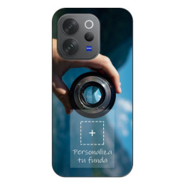 Personaliza tu Funda Silicona Gel Tpu Negra con tu Fotografia para Vivo V70 5G Dibujo Personalizada