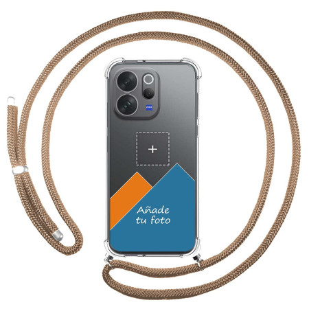 Personaliza tu Funda Colgante Transparente para Vivo V70 5G con Cordon Camel Dibujo Personalizada