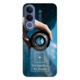 Personaliza tu Funda Silicona Gel Tpu Transparente con tu Fotografia para Vivo V70 FE Dibujo Personalizada