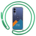 Personaliza tu Funda Colgante Transparente para Vivo V70 FE con Cordon Verde Agua Dibujo Personalizada