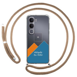 Personaliza tu Funda Colgante Transparente para Vivo Y31 5G / Y21d con Cordon Camel Dibujo Personalizada