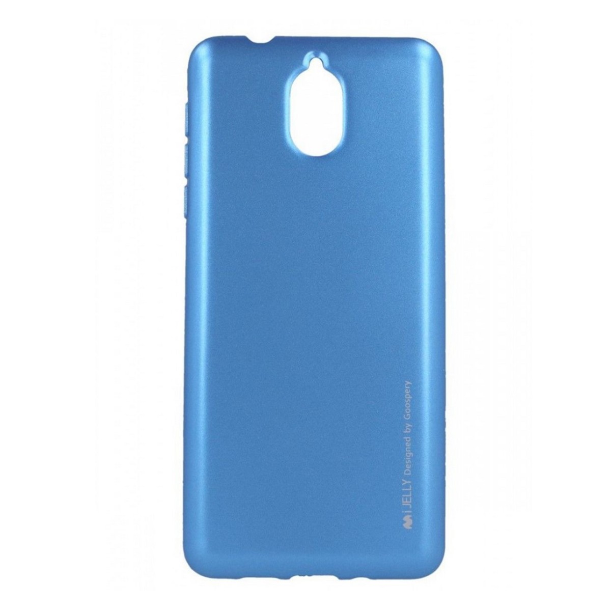 Funda Gel Tpu Mercury i-Jelly Metal para Nokia 3.1 color Azul