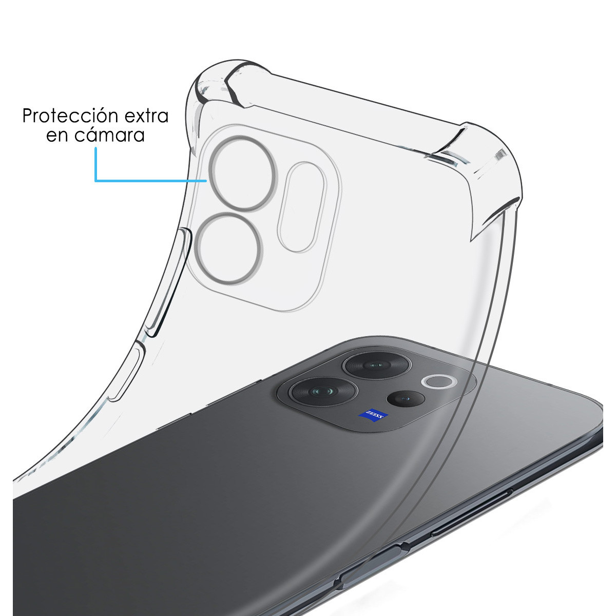 Funda Silicona Antigolpes Transparente para...
