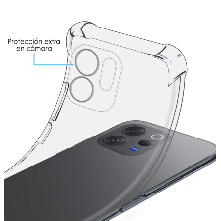 Funda Silicona Antigolpes Transparente para Vivo V70 5G