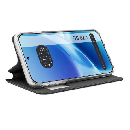 Funda Libro Soporte con Ventana para Vivo V70 5G color Negra