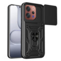 Funda Tough Armor con Anillo Giratorio Negra para Vivo V70 5G