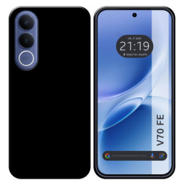 Funda Silicona Gel TPU Negra para Vivo V70 FE