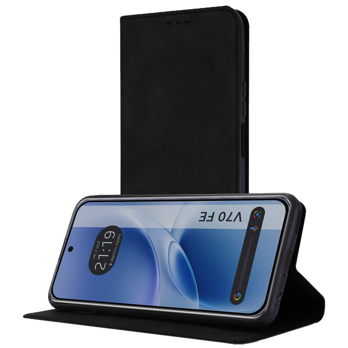 Funda Libro de Polipiel con tarjetero para Vivo...