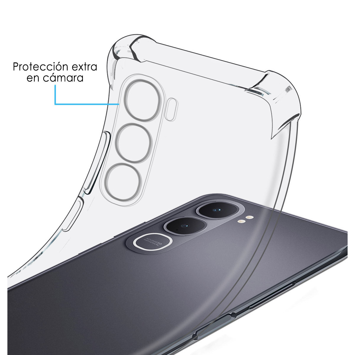 Funda Silicona Antigolpes Transparente para...